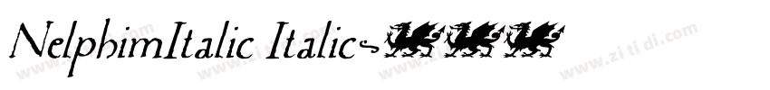 NelphimItalic Italic字体转换